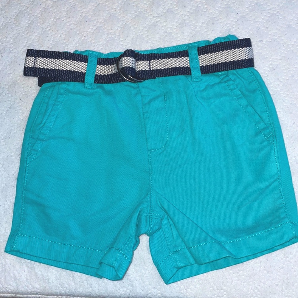 Brand New Children’s Place Turquoise Cotton Shorts With Belt